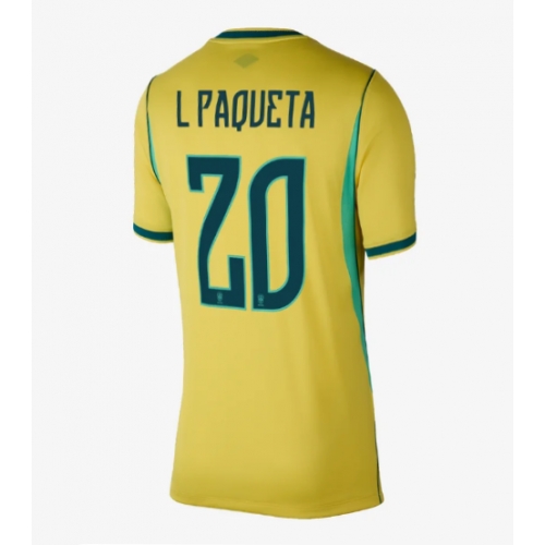 Billige Fotballdrakt Brasil Lucas Paqueta #20 Replika Hjemmedrakt Dame VM 2026 Kortermet Billige Fotballdrakt Brasil Lucas Paqueta #20 Replika Hjemmedrakt Dame VM 2026 Kortermet